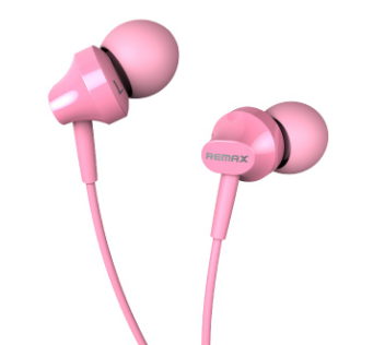 Вакуумні навушники Remax RM-501 Earphone Рожеві