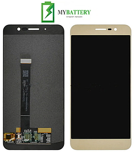 Дисплей (LCD) ZTE A910 із сенсором золотий