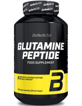 Глютамін BIO TECH GLUTAMINE PEPTIDE 180 капсул, фото 1