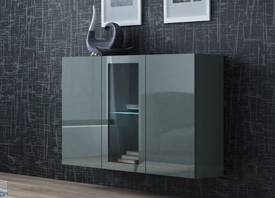 VIGO комод сірий/сірий глянець CAMA, фото 1