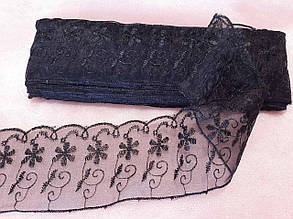 Мереживо чорне 7 см/15 ярд