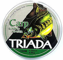 Волосінь TRIADA Carp strong master 100м 0,20 мм 4,85 кг білий