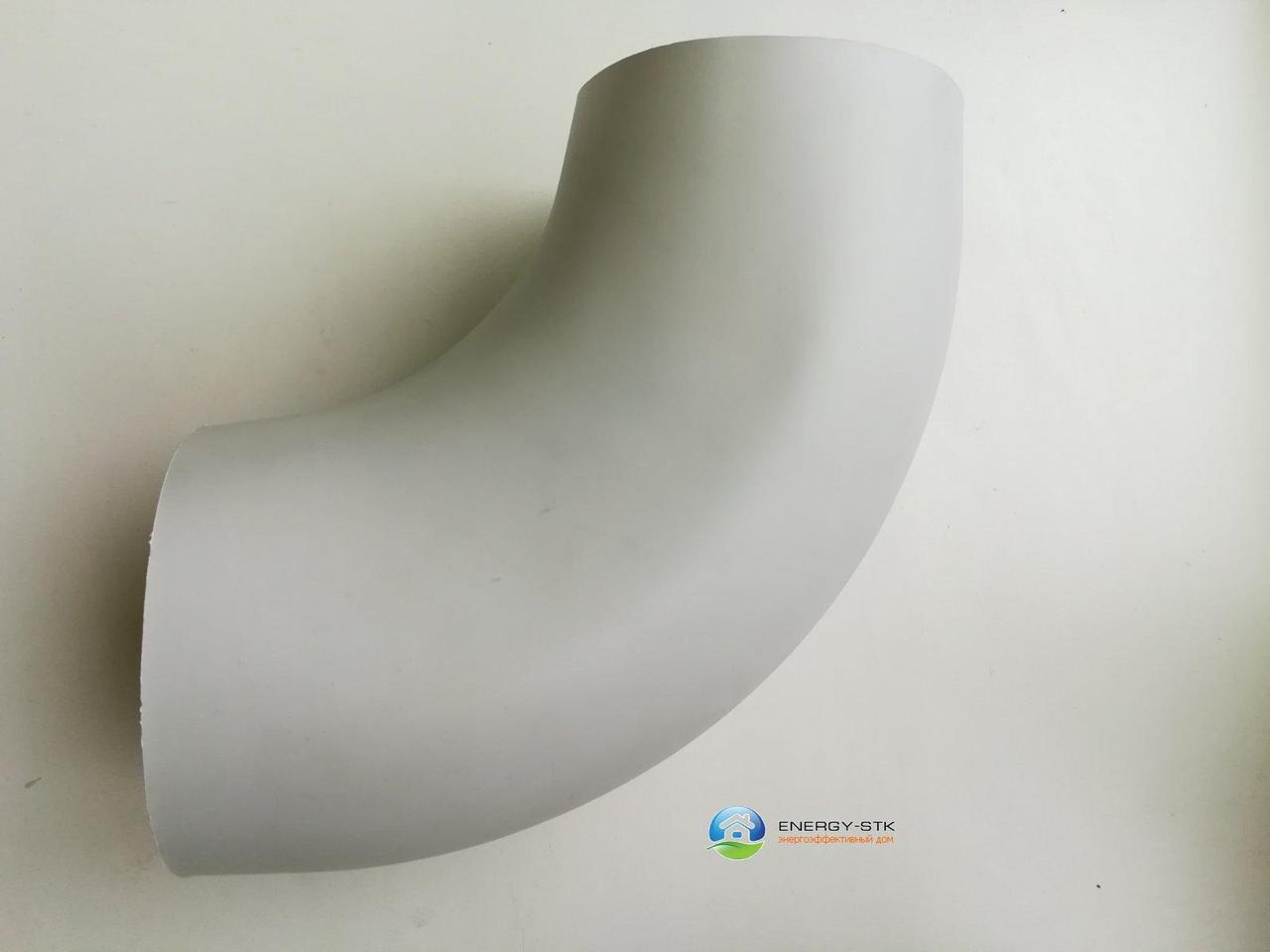 Кут ПВХ K-Flex 40x114 PVC CA 200 в якості захисного покриття труб з теплоізоляцією всередині приміщення.