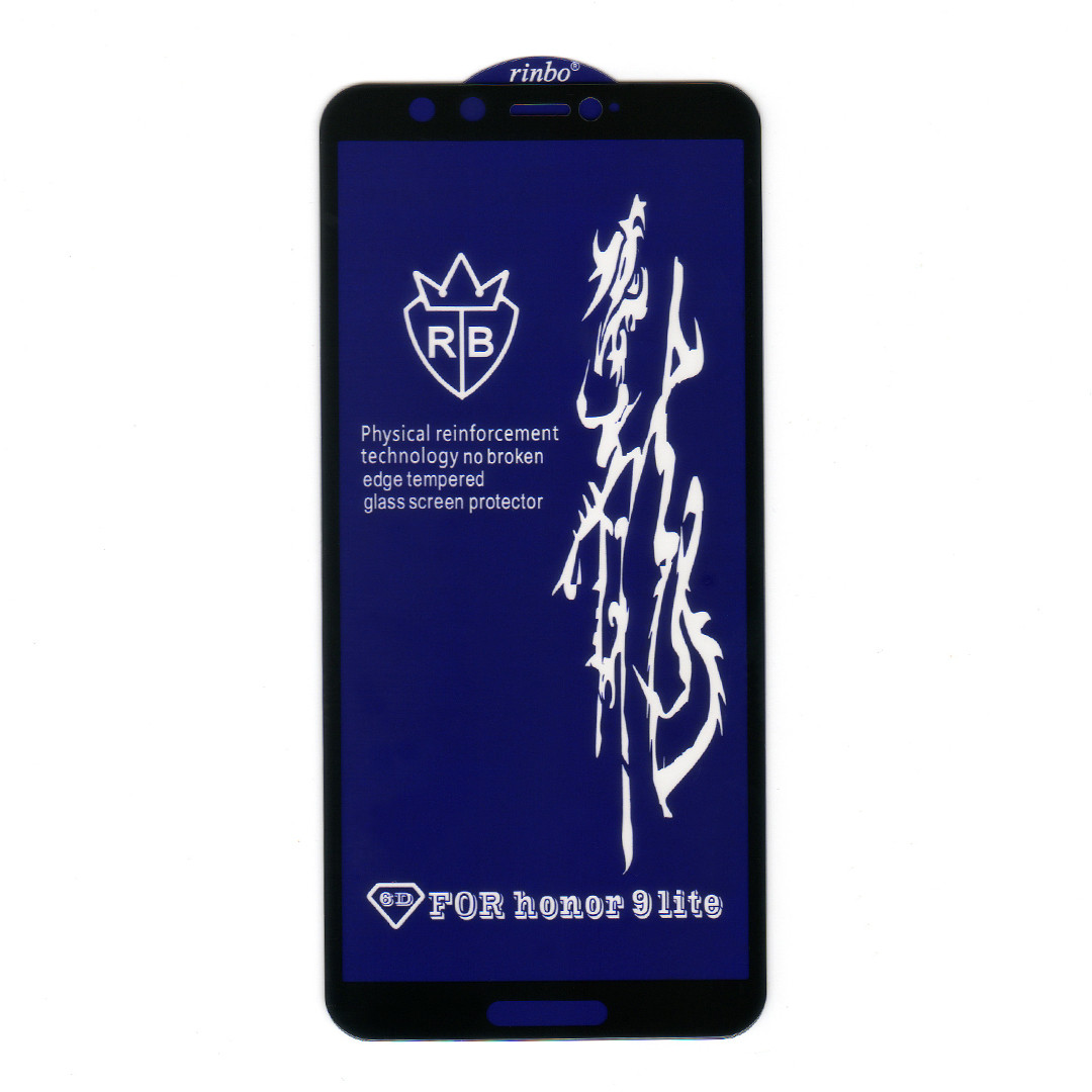 Захисне скло 6D Honor 9 Lite, Full Glue, Big Edge