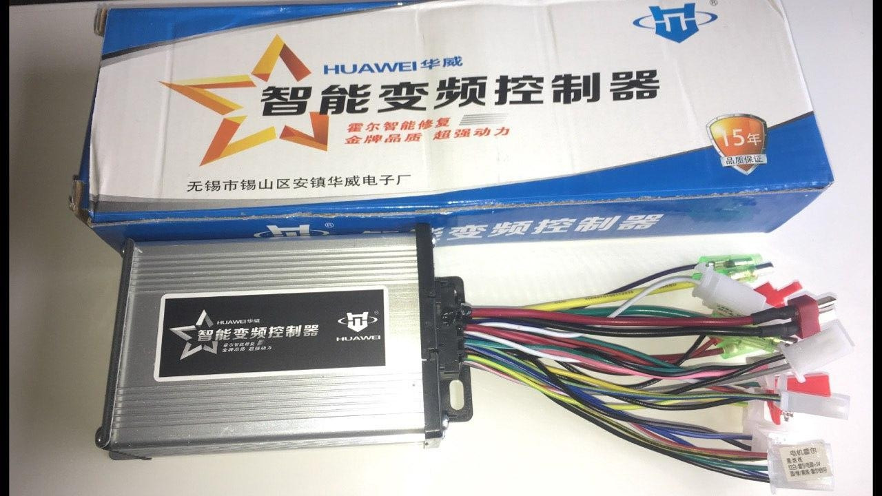 Контролер для електровелосипед Huawei 23A 48/64V 500W (працює з датчиками холу та без них)