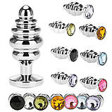 Анальна пробка ялинка L size + мішечок, фото 7