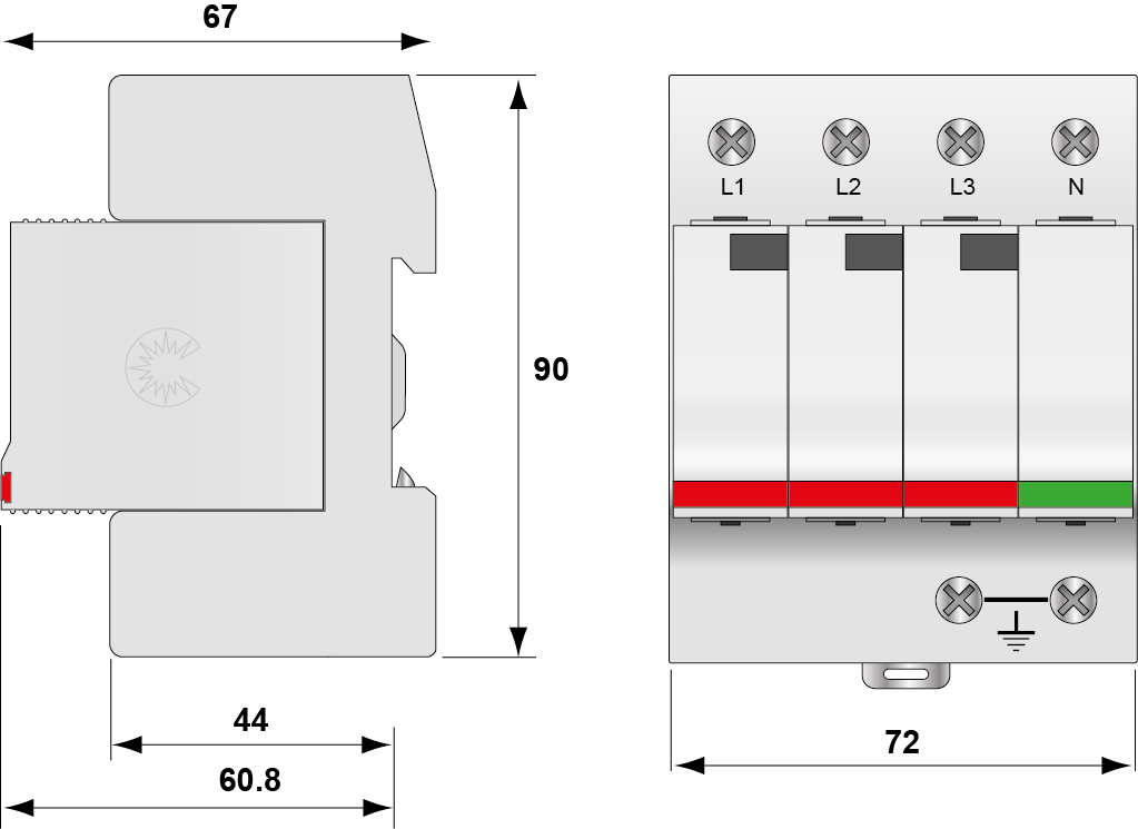 УЗИП Citel DS44VGS-230/G - фото 2 - id-p499772206