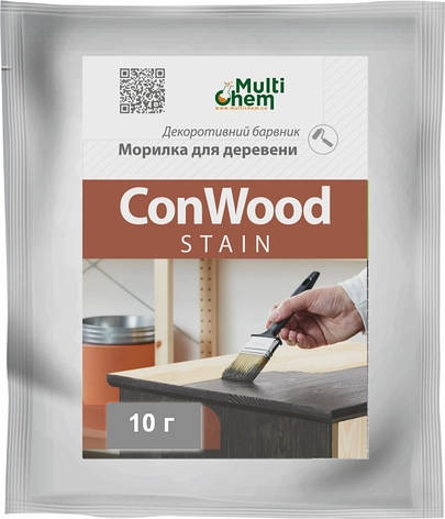 Морилка суха на 1 л олії ConWood Stain Premium Горіх, 50 мл, фото 1