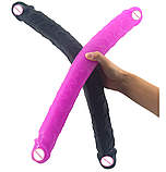 Подвійний фаллоімітатор силіконовий XXL, фото 3