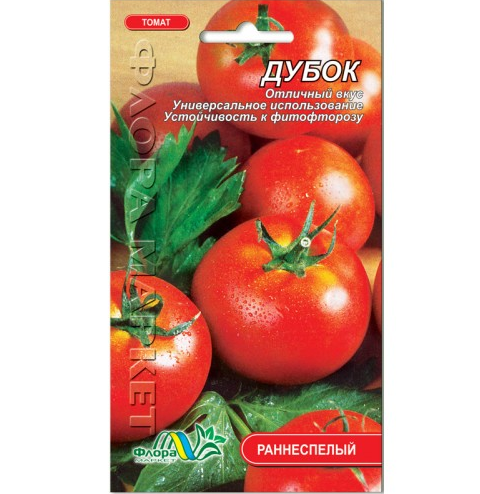Насіння Томат Дубок червоний дуже ранній 0.1 г, фото 1