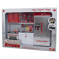 Игровой набор - кукольная кухня "Современная кухня", 47x9,5x35 см, красный, пластик (26210)