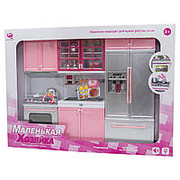 Игровой набор - кукольная кухня "Маленькая хозяюшка", 47x9,5x35 см, розовый, пластик (26210P/R)