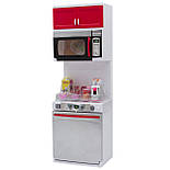 Кухня для ляльок "Сучасна кухня", 54x9,5x36 см, червоний, пластик (26211), фото 5