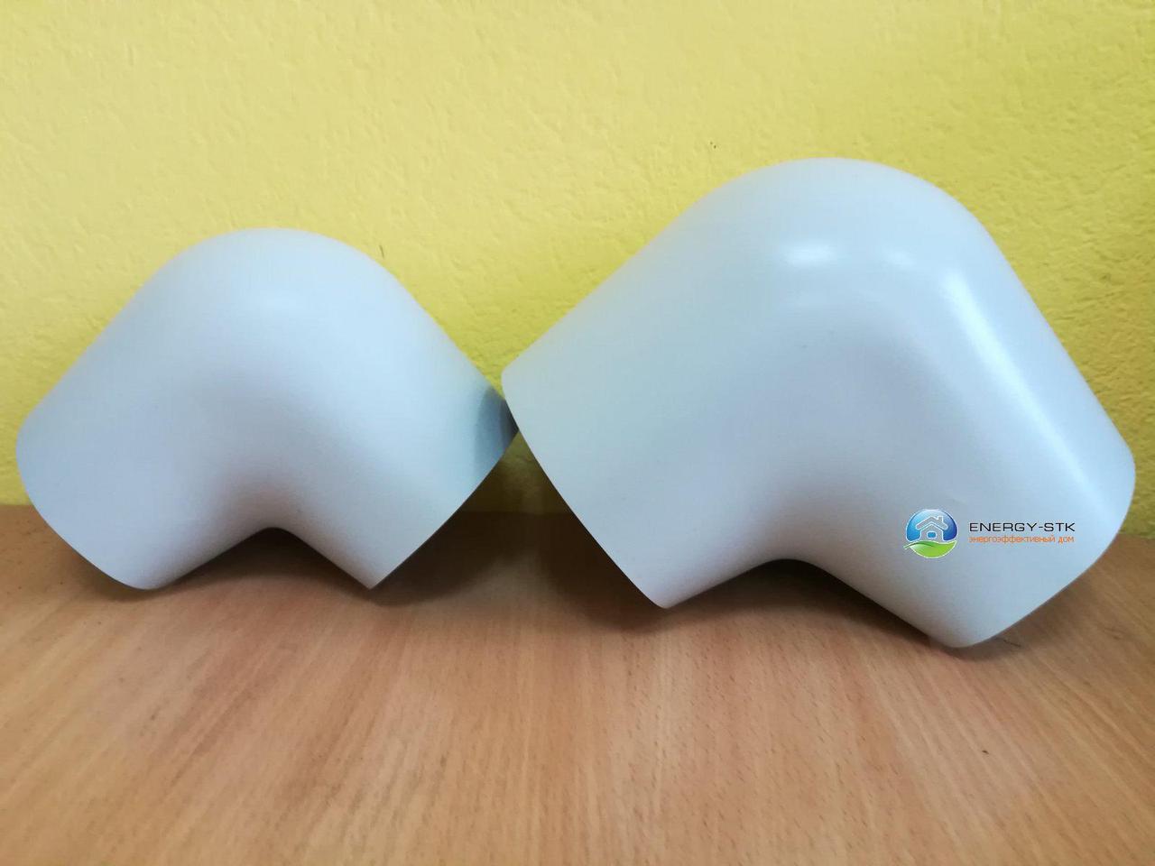 Кут ПВХ K-Flex 40x076 PVC SE 90-3S як захисне покриття труб із теплоізоляцією всередині приміщення.