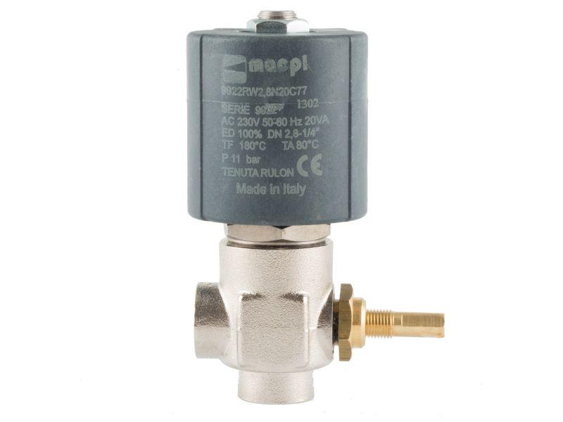 Клапан 1/4" 2,8 мм нормально-закрытый, 9922 RULON 230V 50 Hz, электромагнитный соленоидный, CEME, Италия - фото 1 - id-p1125414565