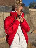 Жіноча модна стьобана курточка синтепон 150, фото 3