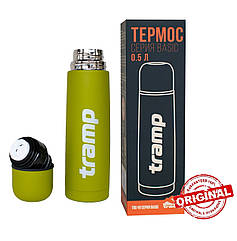 Термос 0,5 л. олива Tramp Basic, TRC-111-olive