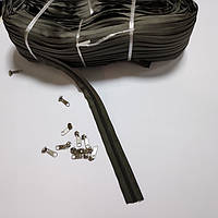 Блискавка рулонна, колір: сірий (застібка для чохла)
