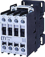 Контактор силовой ETI CEM 18.10 18А 230V AC 3NO+1NO 7.5kW 4644123 (на DIN-рейку, 32A AC1, 18A AC3)