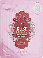 Гидрогелевая маска для лица с рубином - Petitfee&Koelf Ruby & Bulgarian Rose Hydro Gel Mask 1шт 5шт