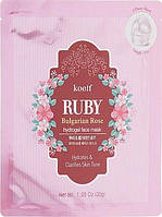 Гідрогелева маска для обличчя з рубіном - Petitfee&Koelf Ruby & Bulgarian Rose Hydro Gel Mask 1шт 5шт