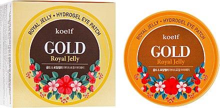 Гідрогелеві патчі для очей із золотом і маточним молочком — Petitfee&Koelf Gold&Royal Jelly Eye Patch 60 шт.