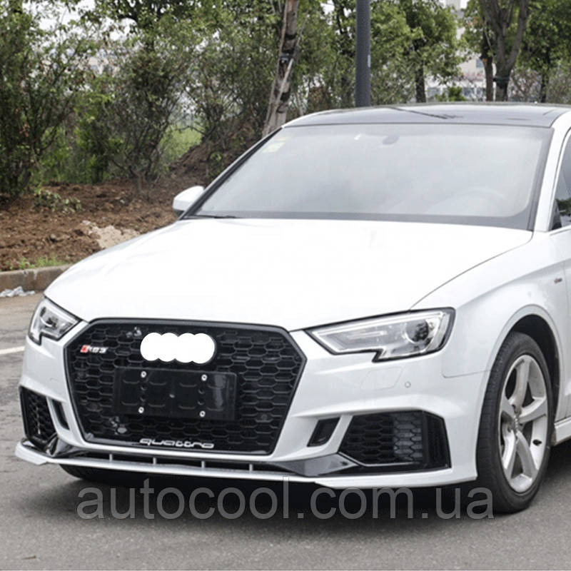 Передній бампер у зборі Audi A3 B9 2017-2019 р.в. у стилі RS3
