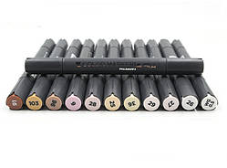 Набір маркерів для скетчінга "STA" тілесних відтінків 12 штук