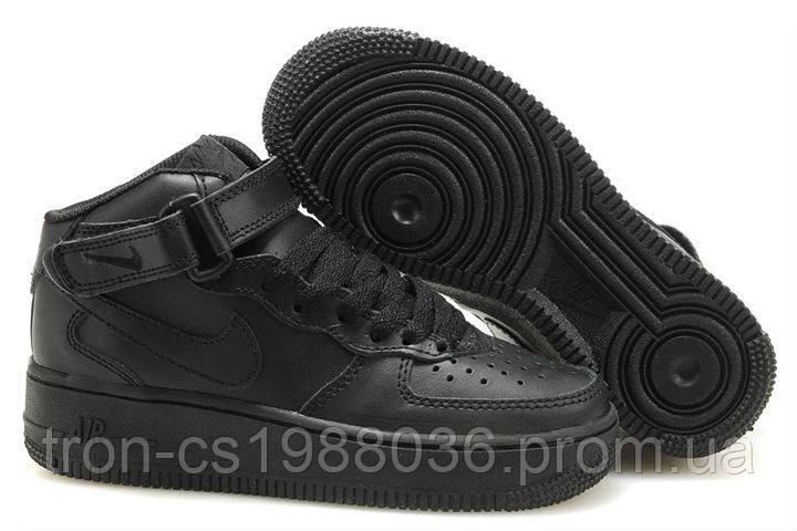 Кросівки Жіночі NIKE AIR FORCE Mid 1 All Black