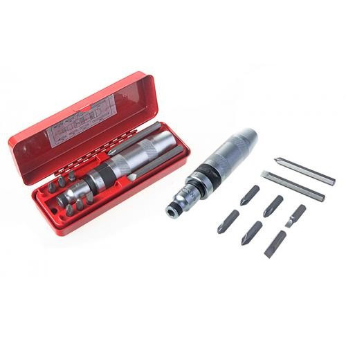 Викрутка ударна Alloid, 8 предметів, металевий кейс (ОУ-8Н/21998)