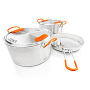 Набір посуду GSI Outdoors Glacier Stainless Base Camper Medium