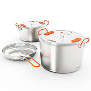 Набір посуду GSI Outdoors Glacier Stainless Base Camper Large