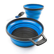 Набір посуду GSI Outdoors Escape 1 Person Table Set - Blue