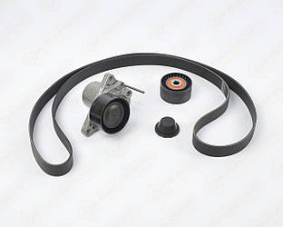 Комплект натяжитель + ролик + ремень на Renault Scenic IV 2016-> 1.6dCi - Renault (Оригинал) - 117205040R