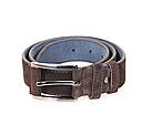 Чоловічий ремінь з натуральної шкіри під джинси 1203 Коричневий, фото 2