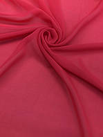 Ткань Шифон на метраж,цвет красный (ш 150 см) для пошива платьев, блузок, юбок, костюмов,украшения залов