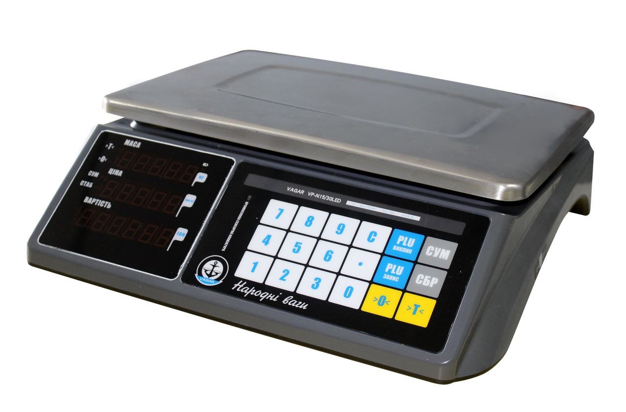 Торгові ваги Вагар VP-N-15 RS-232 LCD