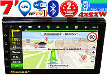 Автомагнітола Pioneer K9000 Super 2DIN, 7", GPS, Android11, IpTV, WIFI, FM, BT 2/16GB КОРЕЯ! 4x60W