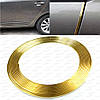 Авто молдинг золото 1 метр стрічка для захисту дверей декору тюнінга гати, фото 6
