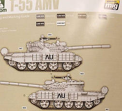 Т-55 АМВ середній танк 1/35 TAKOM TAK2042 модель для збірки, фото 4