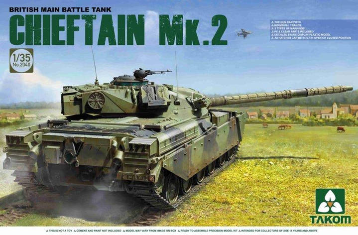 Chieftan Mk.2 модель британського танка для збирання TAKOM TAK2040, фото 1