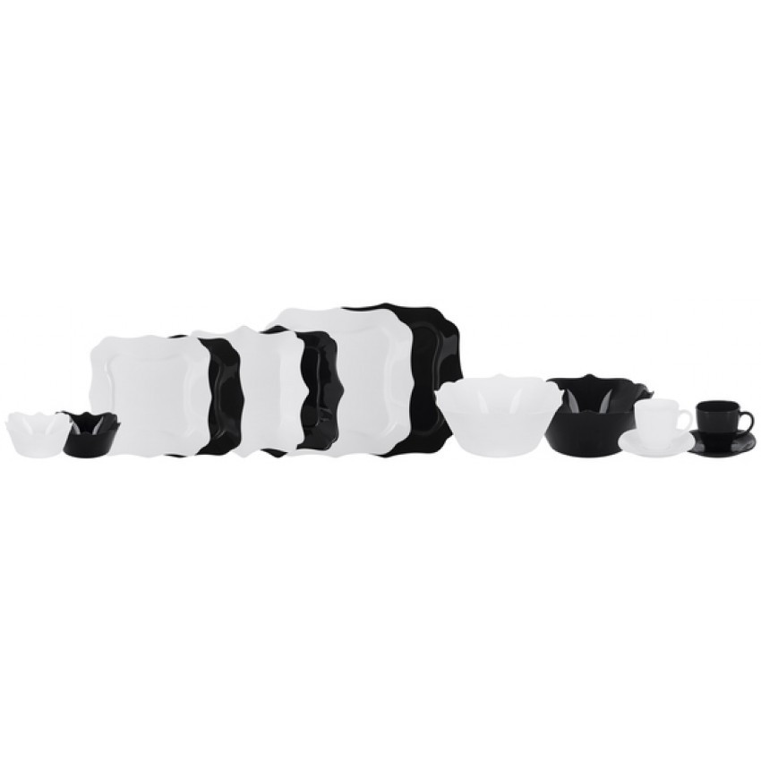 Сервіз столовий Luminarc Authentic Black White 38 предметів 4677P LUM, фото 1