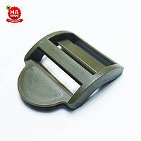 ПРЯЖКА ПЛАСТИКОВА 25ММ ТРЕХЕЛЕВА. ПРЯЖКА РЕГУЛЮВОВАНА. ХАКИ