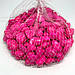Рожеві камені декоративні, подрібнені, поліровані в сітці 0,5 кг, великого розміру для флористів, фото 2