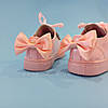 Рожеві кросівки з бантиком кеди з бантом лакові туфлі зі стрічками з супінатором на дівчинку, фото 4