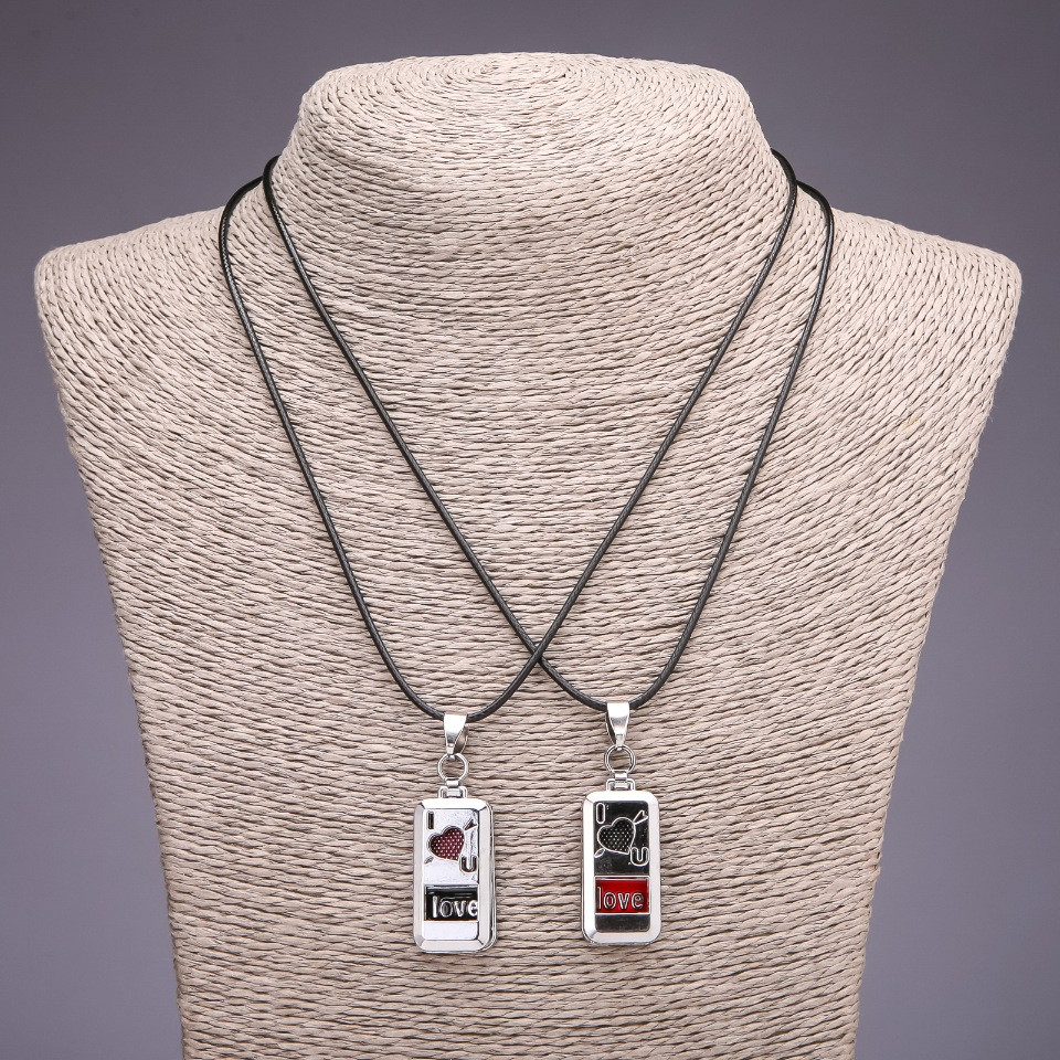 Кулон дружби Серця d-15х32мм L-45-48см, фото 1