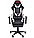 Геймерське Крісло з Підставкою для Ніг до 120 кг Комп'ютерне Ігрове Крісло для Геймерів з Подушками Jumi Aragon Біле Чорне, фото 5