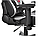 Геймерське Крісло з Підставкою для Ніг до 120 кг Комп'ютерне Ігрове Крісло для Геймерів з Подушками Jumi Aragon Біле Чорне, фото 9