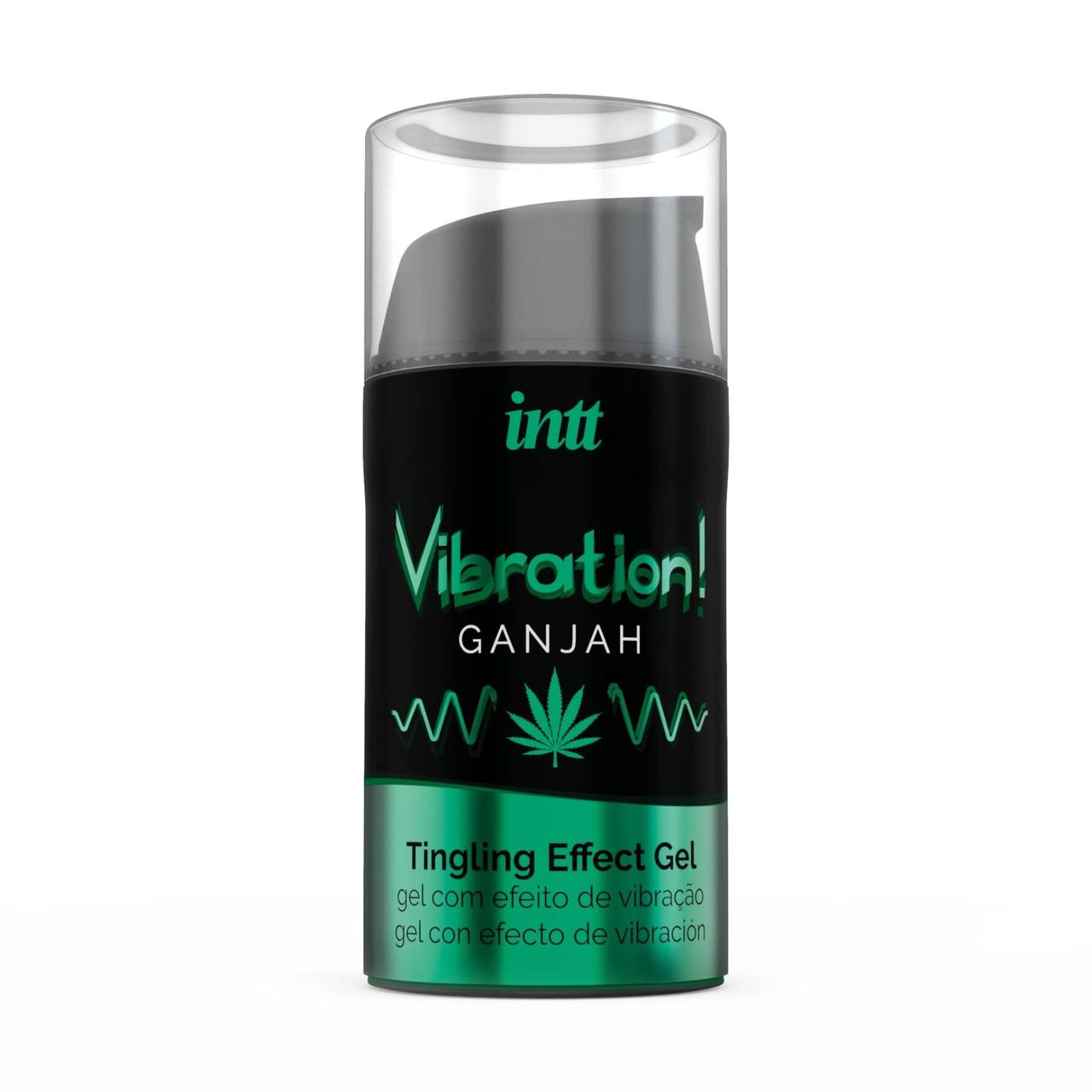 Рідкий вібратор з зігріваючим ефектом Intt Vibration Ganjah (15 мл)