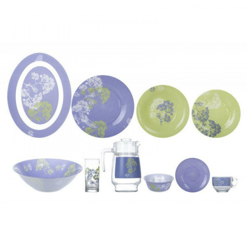 Сервіз столовий Luminarc Purple Mix Mat 46 предметів 4799 LUM